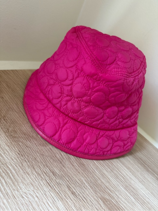 Coach Accessories - Coach Quilted Pink Bucket Hat